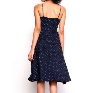 BB Dakota Navy Polka Dot Dress